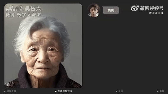 如果用AI技术可以“复活”去世的人?用AI工具生成了奶奶的虚拟数字人 并和她用视频对话
