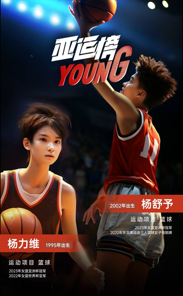 AIGC人物海报｜纪录片《亚运榜YOUNG》新华全媒+发布