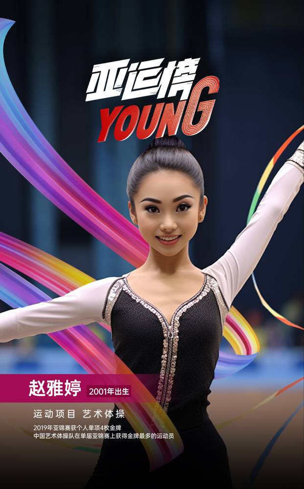 AIGC人物海报｜纪录片《亚运榜YOUNG》新华全媒+发布