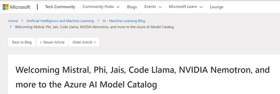 微软Azure AI新增Phi、Jais等40种强大新模型