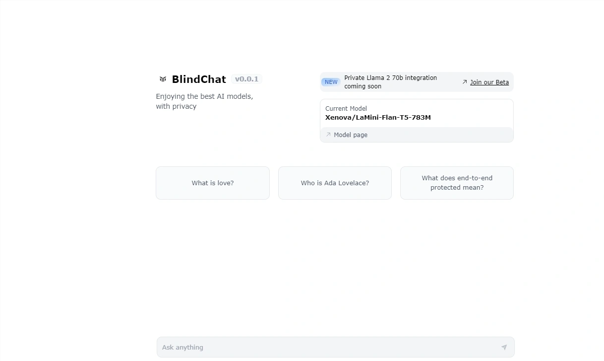 BlindChat：一款完全在浏览器中运行的对话式AI开源项目