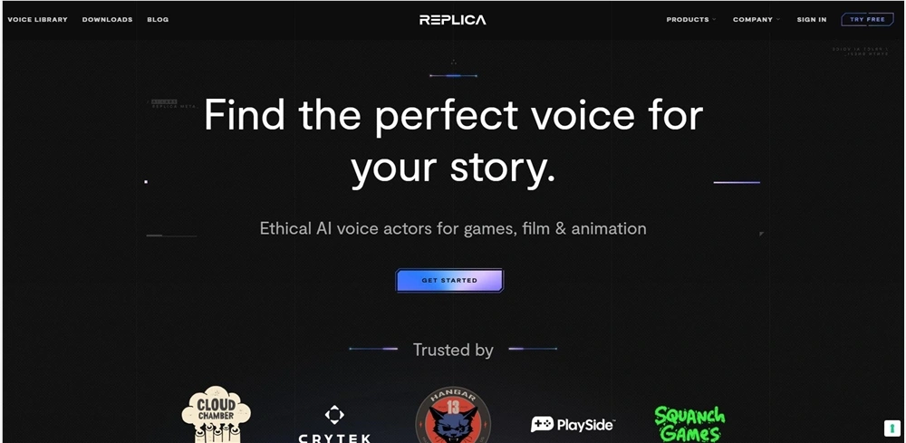 Replica Studios：使用AI训练个人旁白声音