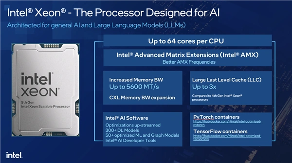AI时代CPU不老！Intel五代至强五大革新：340亿参数小意思