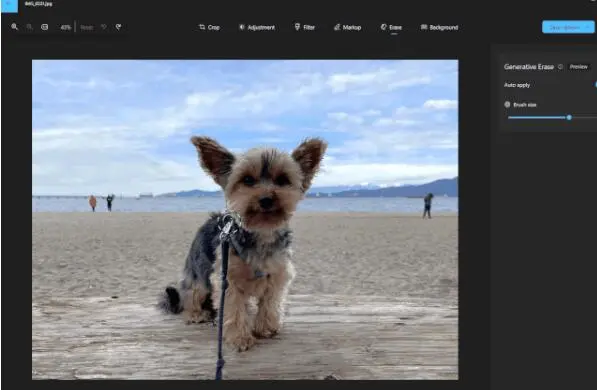 Windows照片应用新增“生成擦除”功能，AI助力轻松修改照片