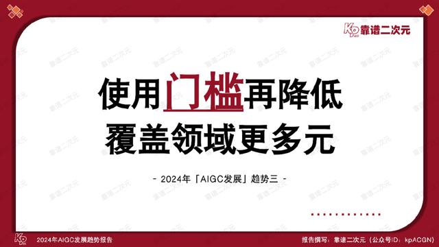 「靠谱二次元」行研组：2024年「AIGC发展趋势」报告